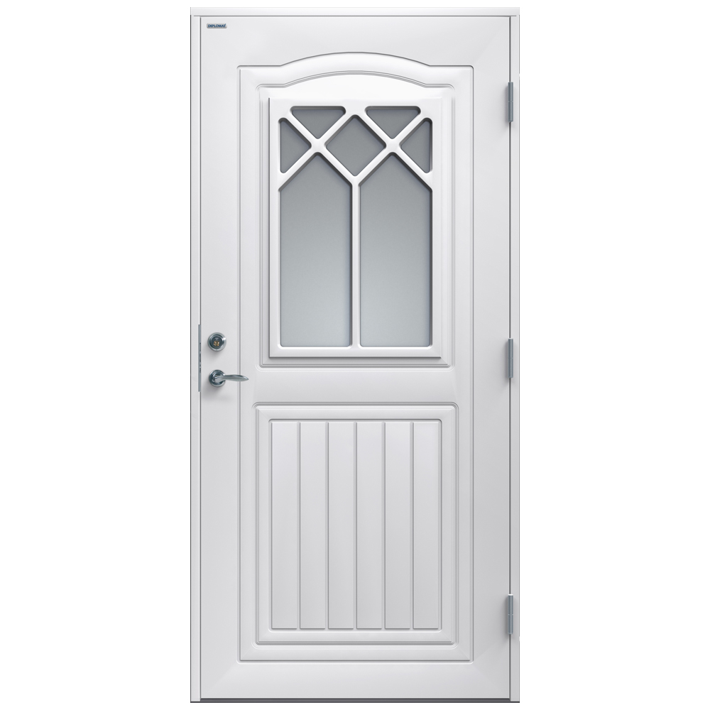 Ytterdør Diplomat Linnea Klart Glass