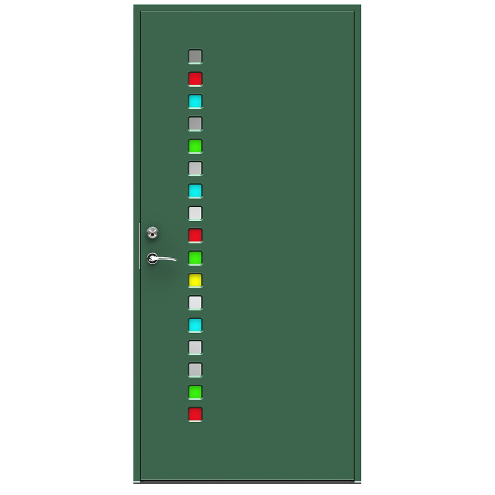 Ytterdør Swedoor Prisma BxH: 100x200 cm. Venstre. NCS-S-6020-G10Y